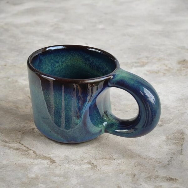 teal blue tide small mug