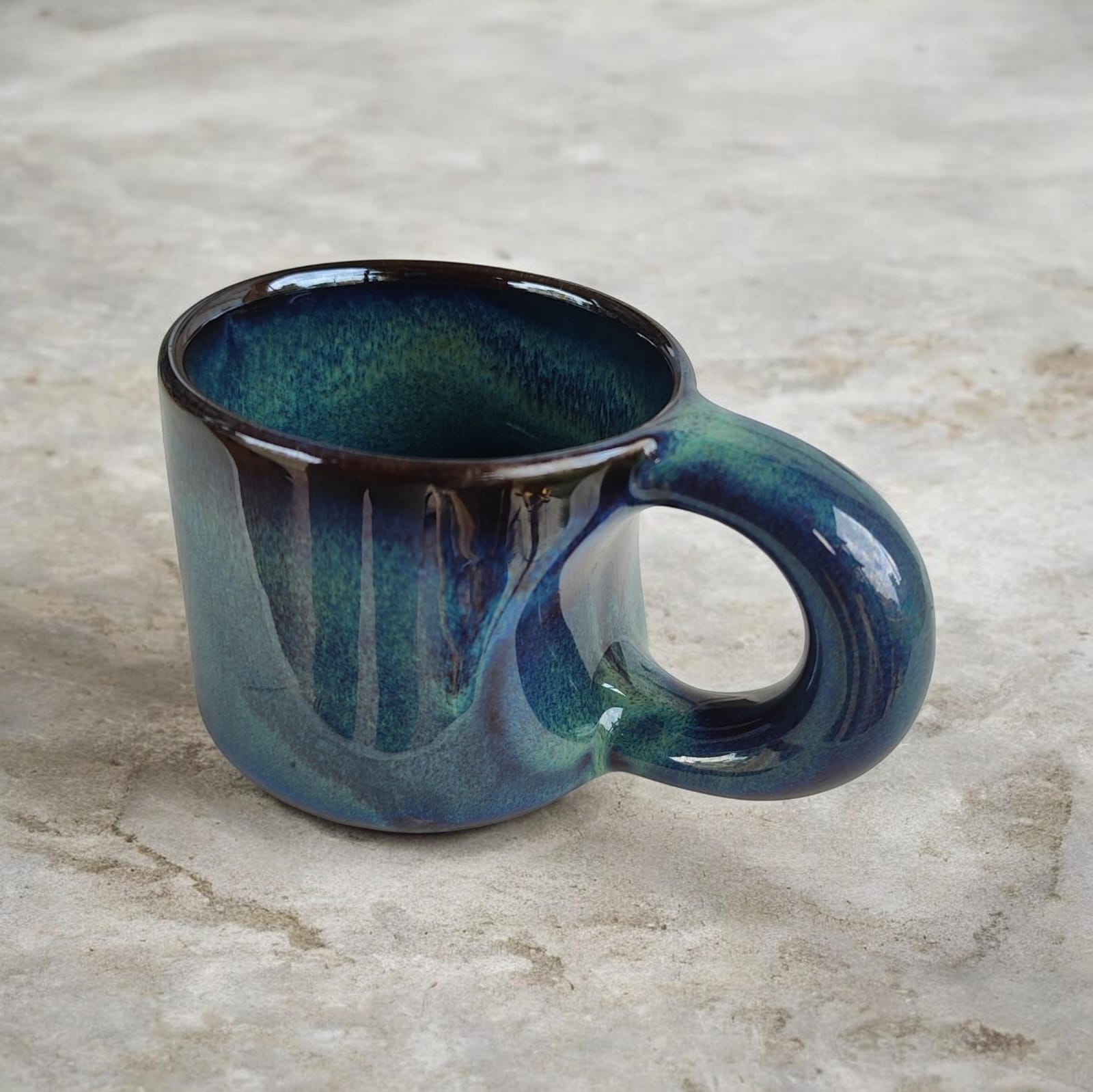 teal blue tide small mug teal blue tide small mug