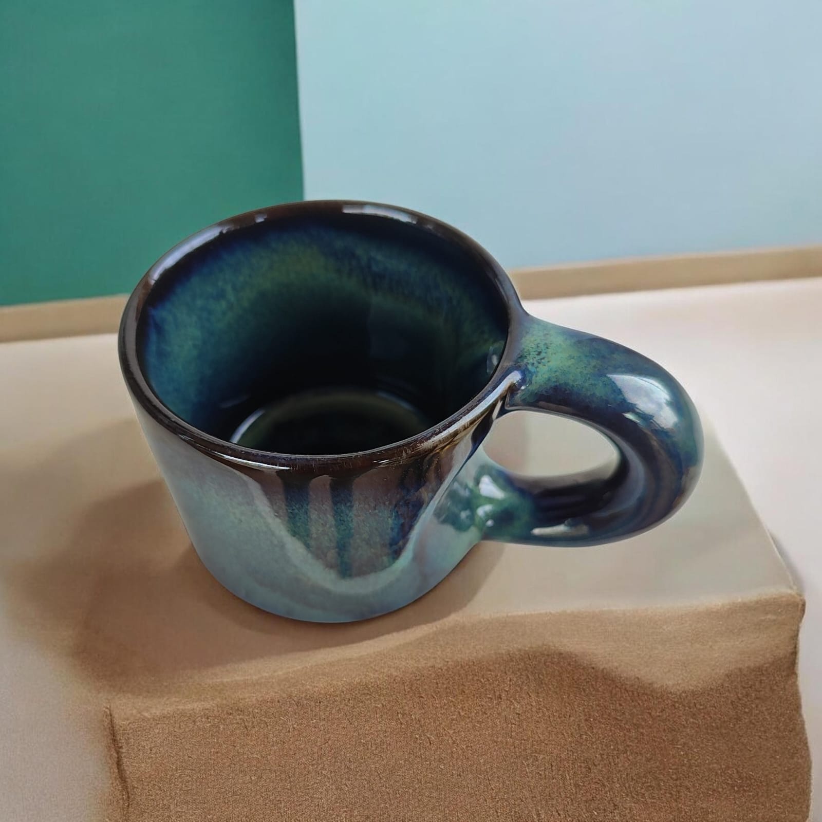 teal blue tide small mug teal blue tide small mug