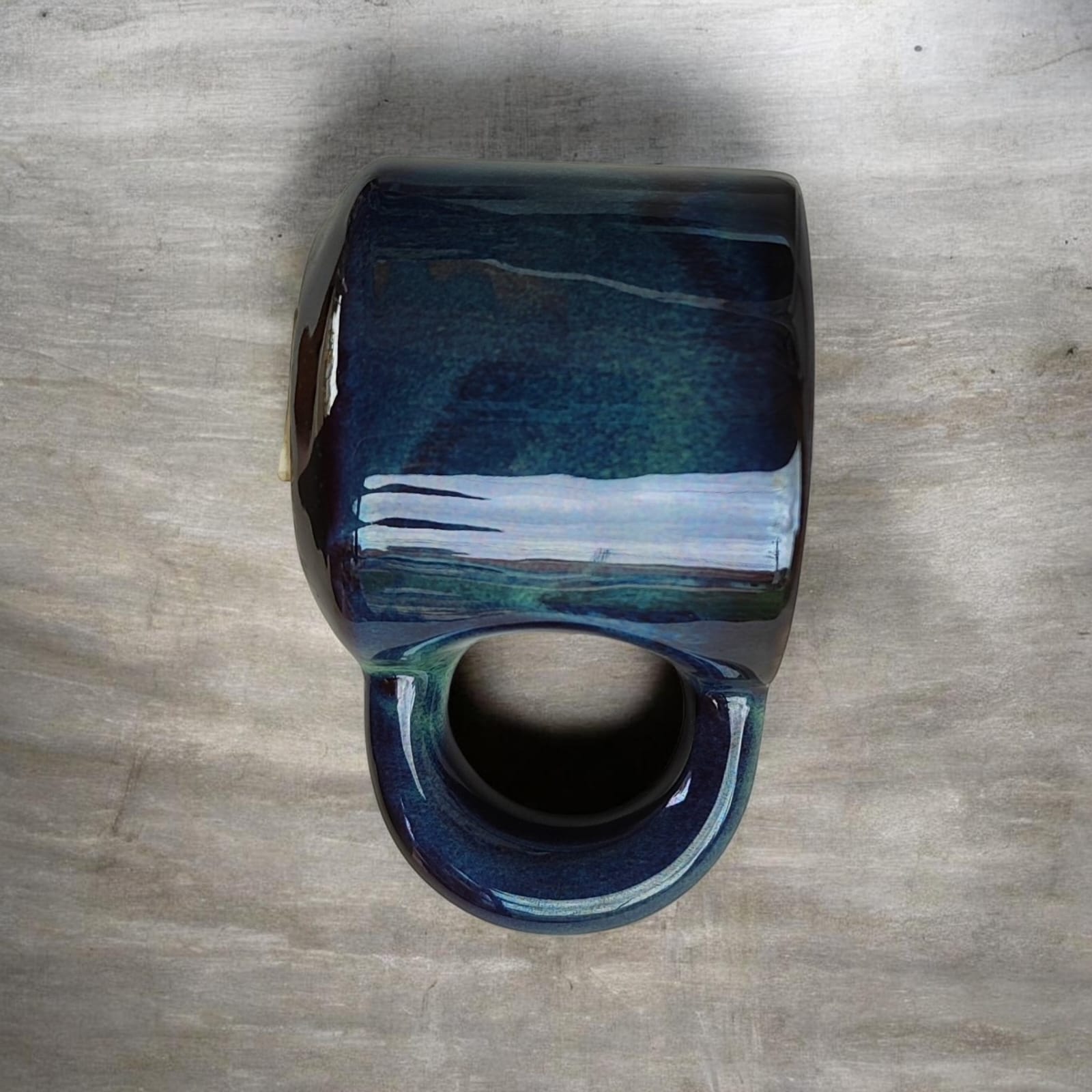 teal blue tide small mug teal blue tide small mug