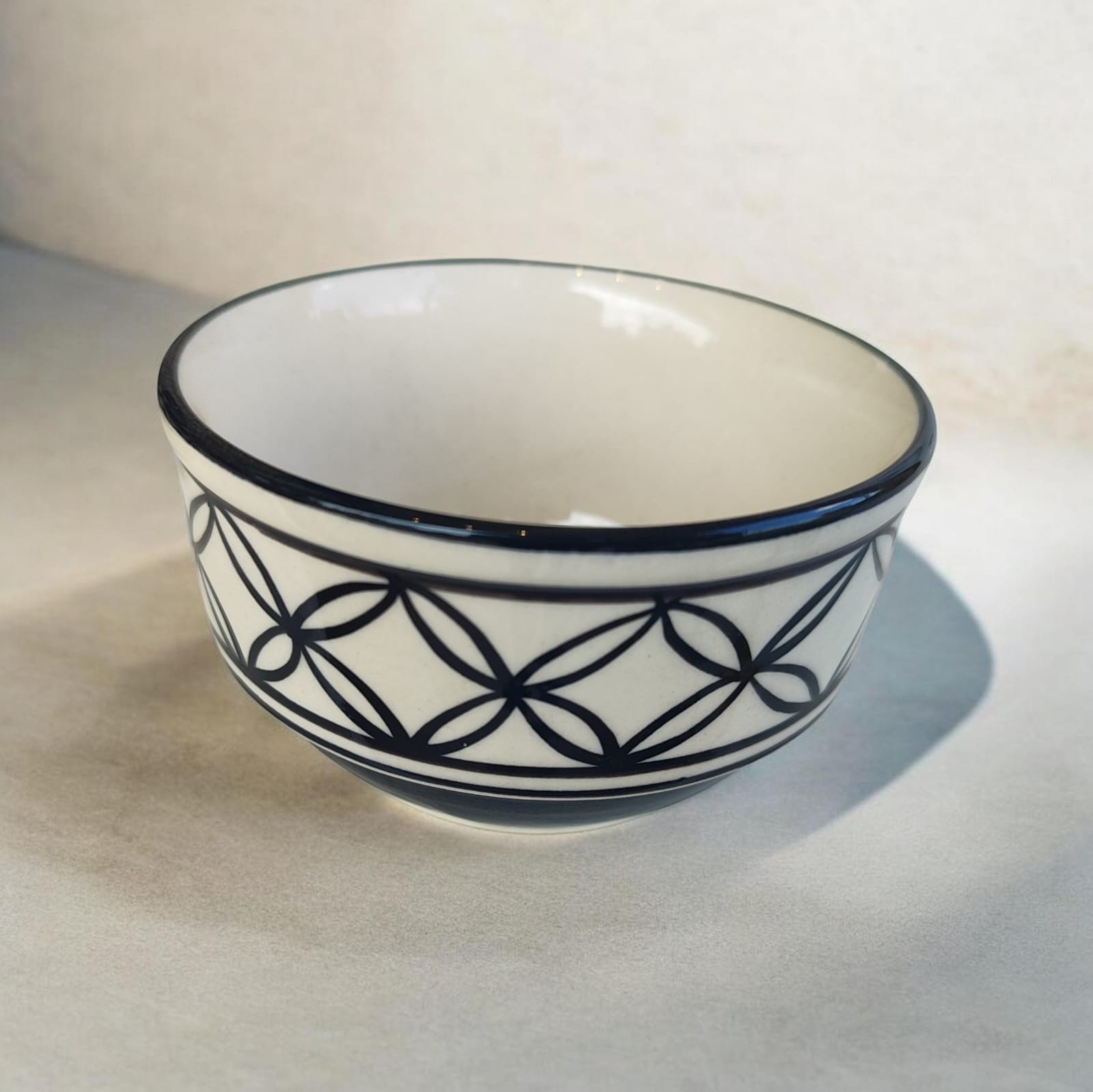 hand painted ceramic katori round serving bowl hand painted ceramic katori round serving bowl